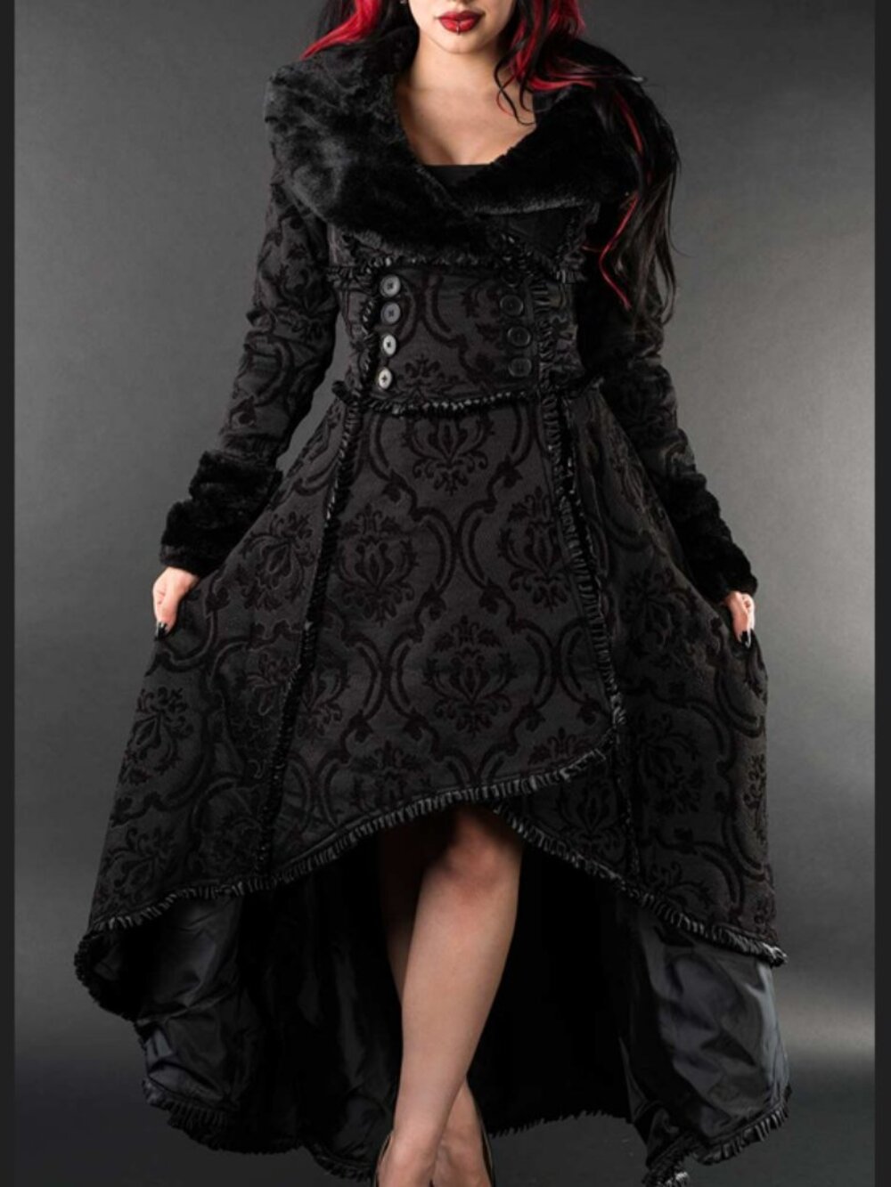 Dracula Clothing Black Evil Queen Coat